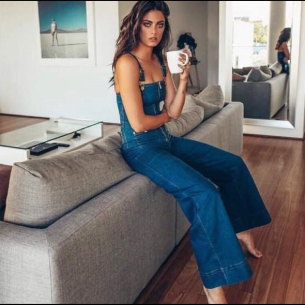 NWT ALICE MCCALL Quincy Jean Overalls Indigo
